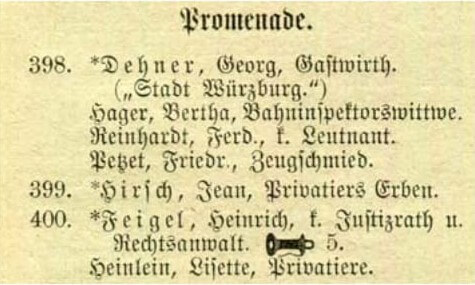 Ansbacher Adressbuch von 1902